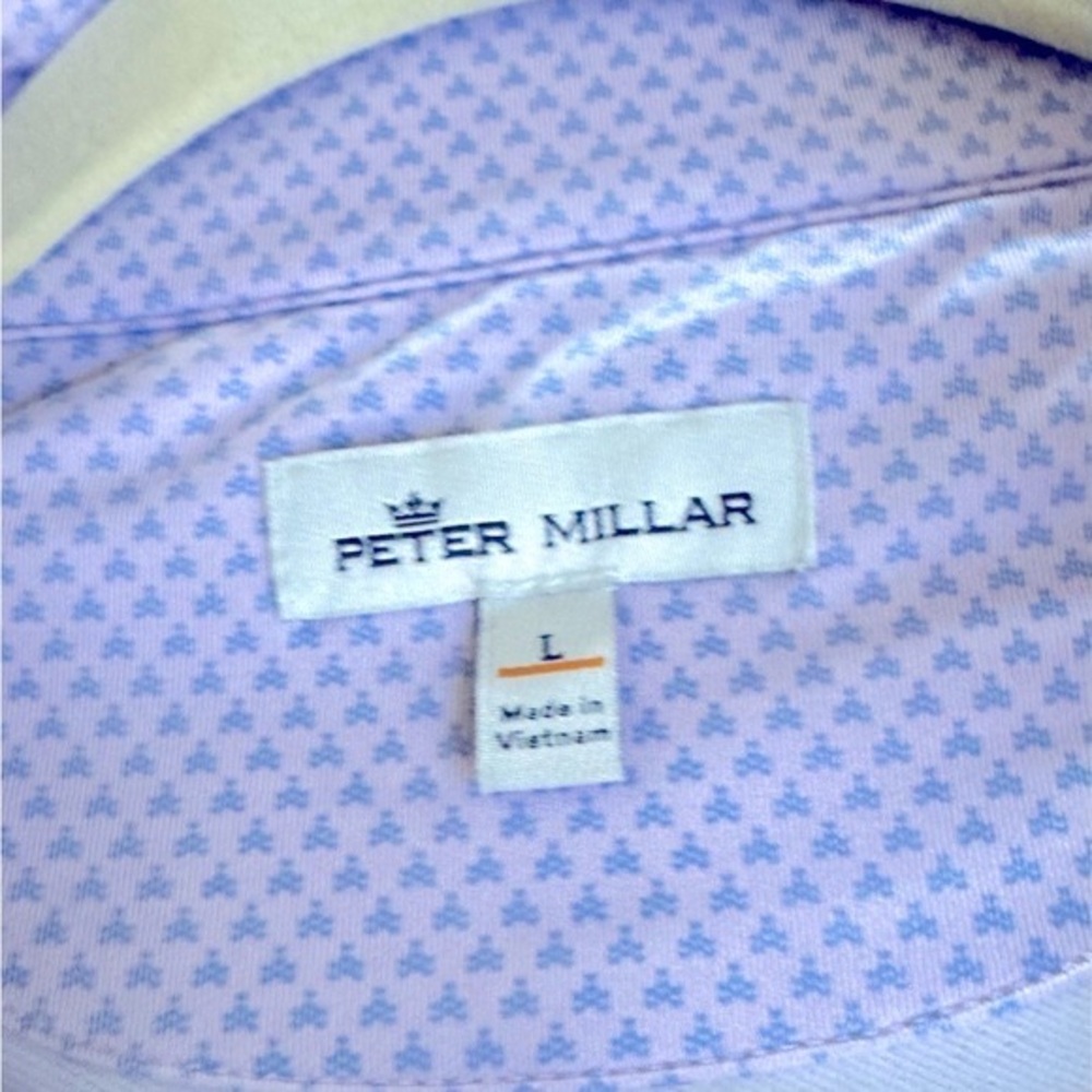 PETER MILLAR CROWN SPORT 1/4 zip sz LG